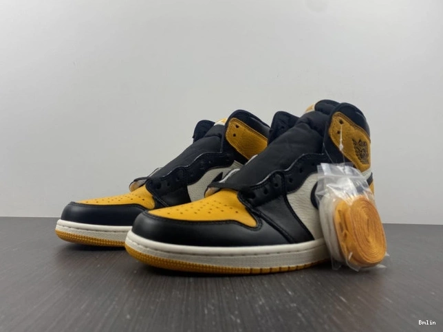 Bmlin 1 555088-711 Jordan High Yellow Air Toe OG 0821